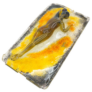 Murano glass plaque - Emilio Nason for A.Ve.M. - Italy 1940s