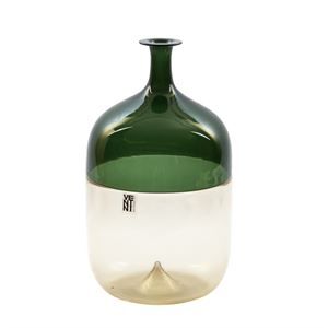 Bottiglia in vetro di Murano - Bolle - Wirkkala per Venini anni '80
