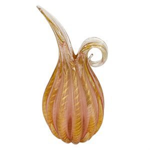 Murano glass pitcher - Cordonati oro - Barovier & Toso 1950s