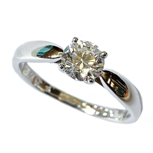 Anello a solitario in platino - Tiffany & Co. - Stati Uniti