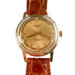 18 karat rose gold wristwatch - Longines - Switzerland 1960s